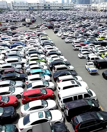 Vehicle prepared for export
